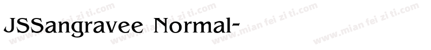 JSSangravee Normal字体转换